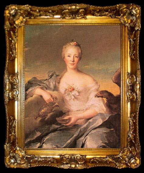 framed  Jean Marc Nattier Madame de Caumartin as Hebe, ta009-2